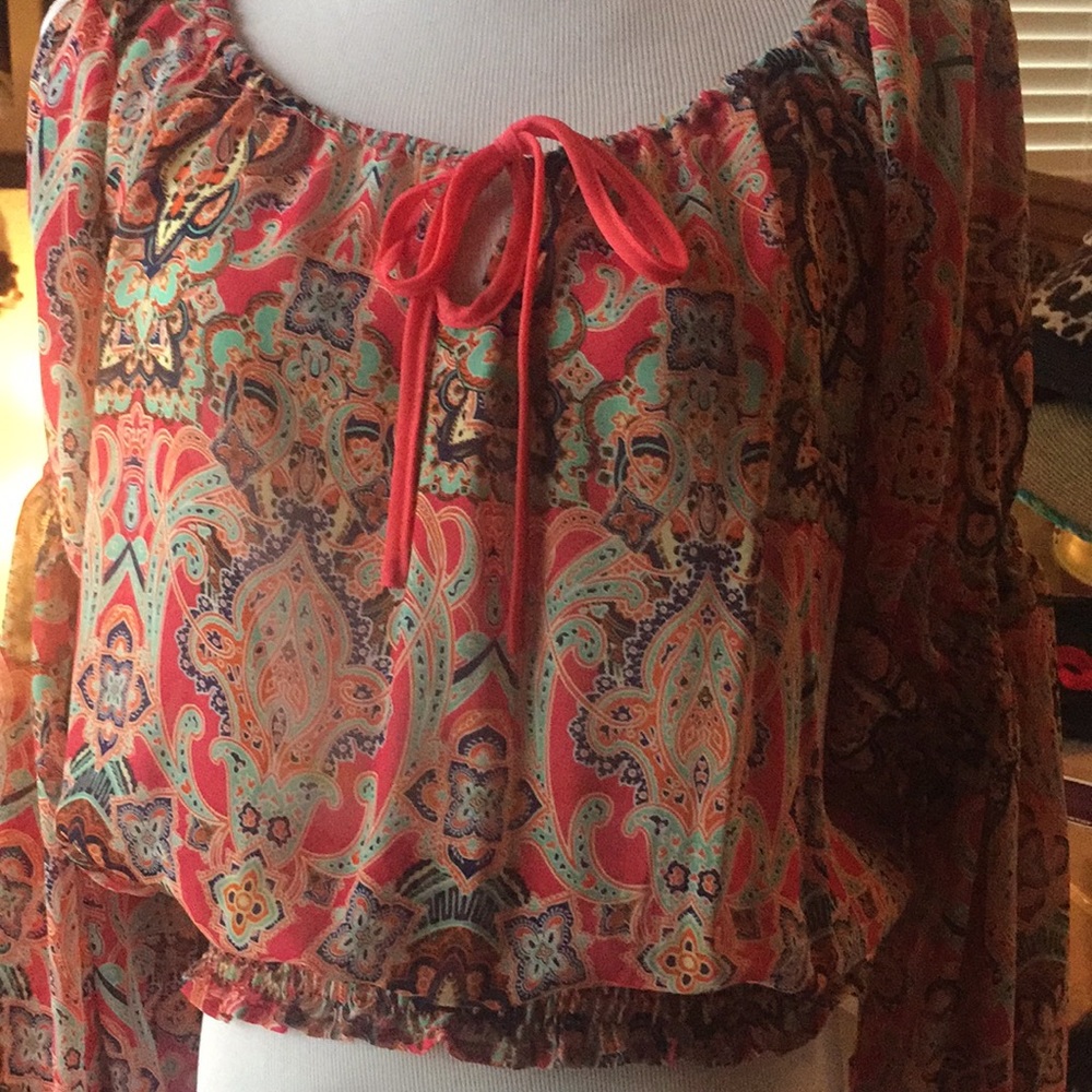 Summer sheer top